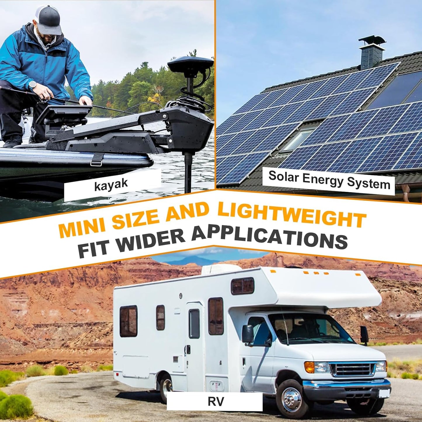 2 Pack 12V 100Ah Mini LiFePO4 Lithium Battery with Small Size and Light Weight, Built-in 100A BMS, UP to 15000 Cycles, Perfect for RV, Trolling Motor,Camping,Solar Home Off-Grid System