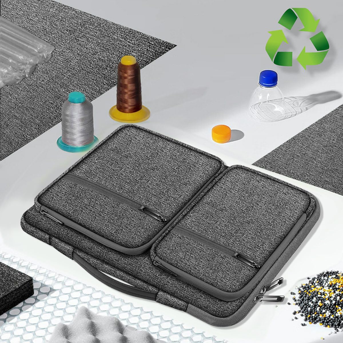 ZINZ Laptop Case 15 15.6 16 inches Sleeve Slim Briefcase Spill-Resistant Handbag for Most Popular 15" 15.6" 16" Notebooks,G01Y01