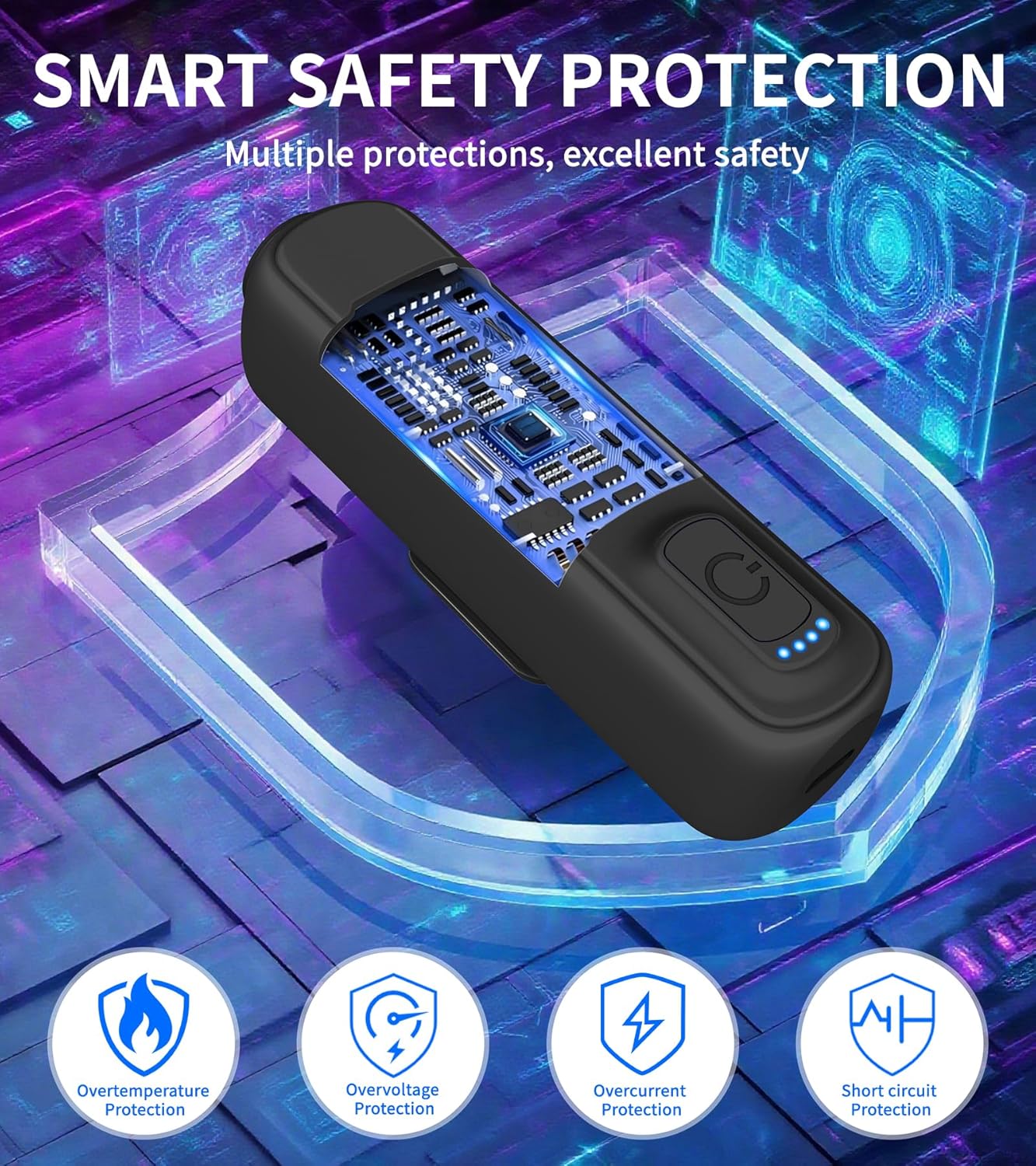 Battery Pack for Meta/Oculus Quest 3S/3/2,5000mAh Battery VR Charger, Extend 2-4 Hours Playtime, Lightweight Fast Charging VR Headset Safe Power Bank for Meta Quest 3S/3/2 Accessories