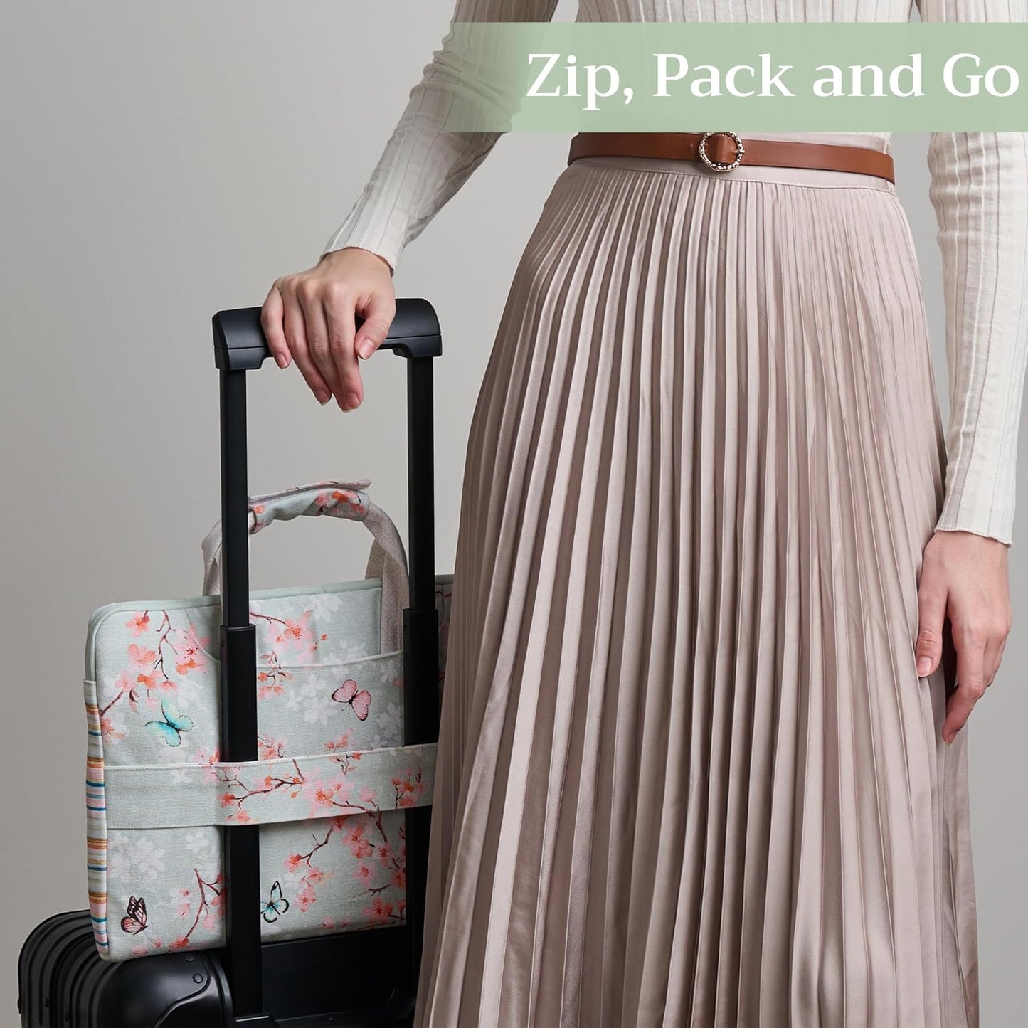 Maison d'Hermine Laptop bag with front pocket Stain and water repellent Cotton canvas