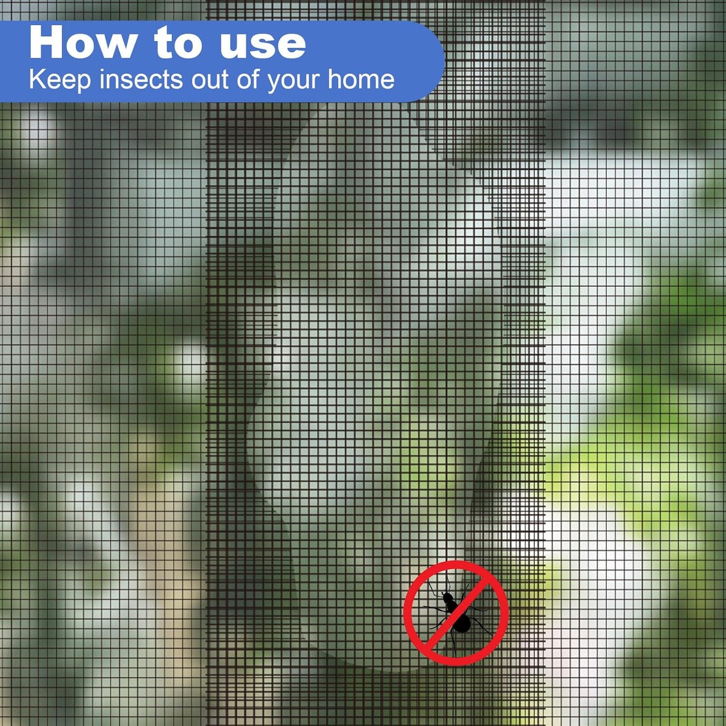 Extra Wide 5 inch x 20 ft Window Screen Tape Mesh Repair Strong Adhesive Waterproof Fiberglass Screen Repair Kit Patch for Window Door Tears Holes(Black)