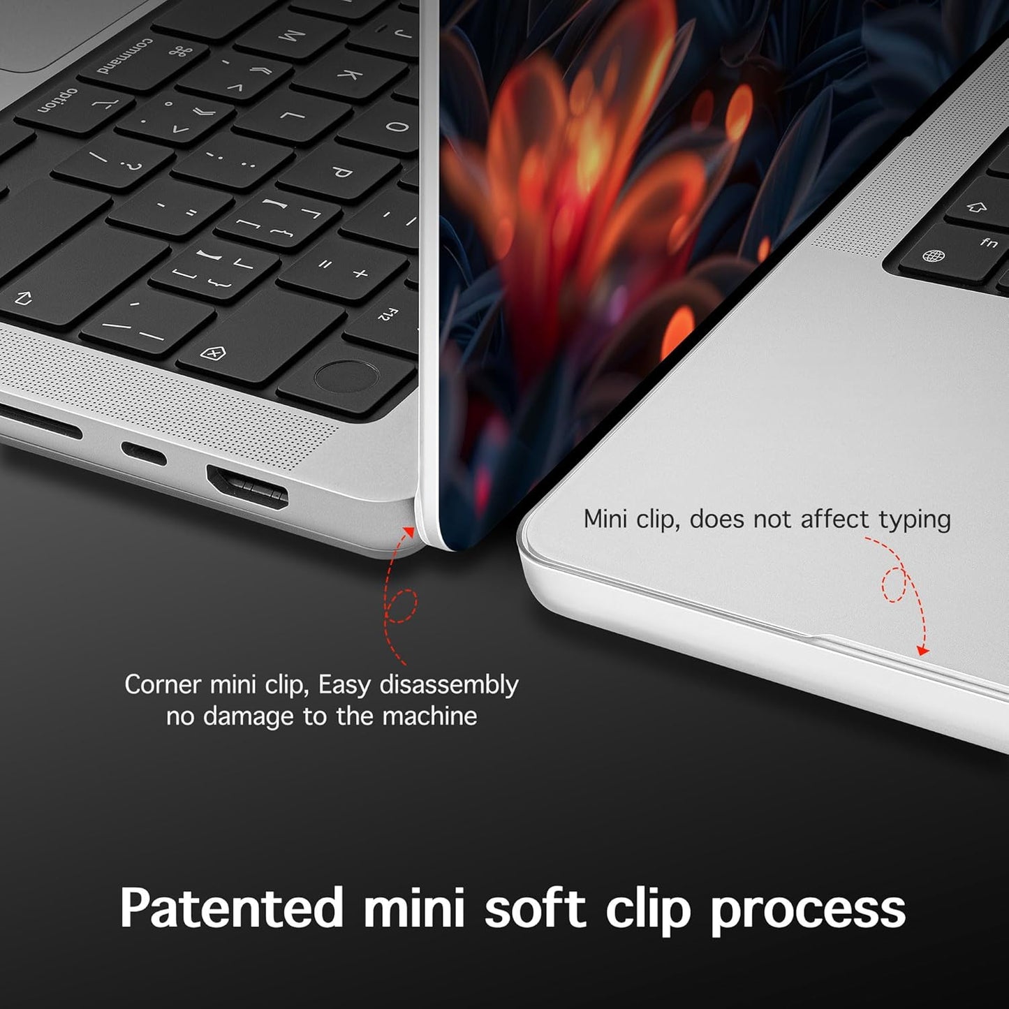 for MacBook Pro 16 inch Case 2021 2022 2023 2024 Release A3186 A3403 M4 A2991 M3 A2780 M2 A2485 M1 Pro/Max, Hard Shell Case with Screen Protector & Keyboard Cover, Butterflies Flowers