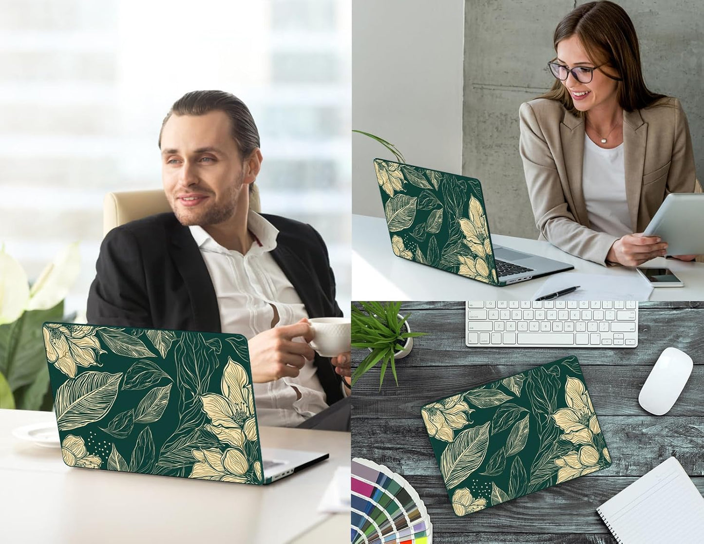 CISSOOK Compatible with MacBook Pro 14 inch 2024 2023 2022 2021 Release M4 M3 M2 M1 Chip A3112 A3185 A3401 A2918 A2992 A2779 A2442 Model, Hard Shell Case with Keyboard Cover&Screen Protector, Pink Bow