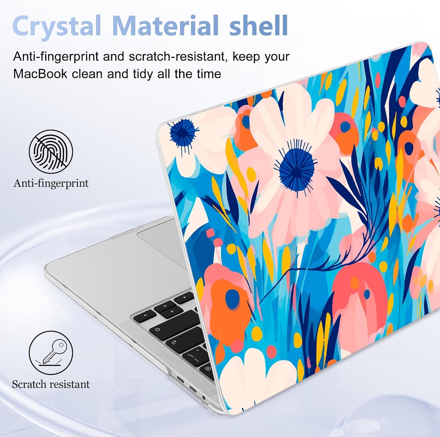 for MacBook Pro 16 inch Case 2019 2020 Release Model A2141, Plastic Hard Shell Cover with Keyboard Cover & Screen Protector for MacBook Pro 16 inch with Touch Bar & Touch ID, Ornament