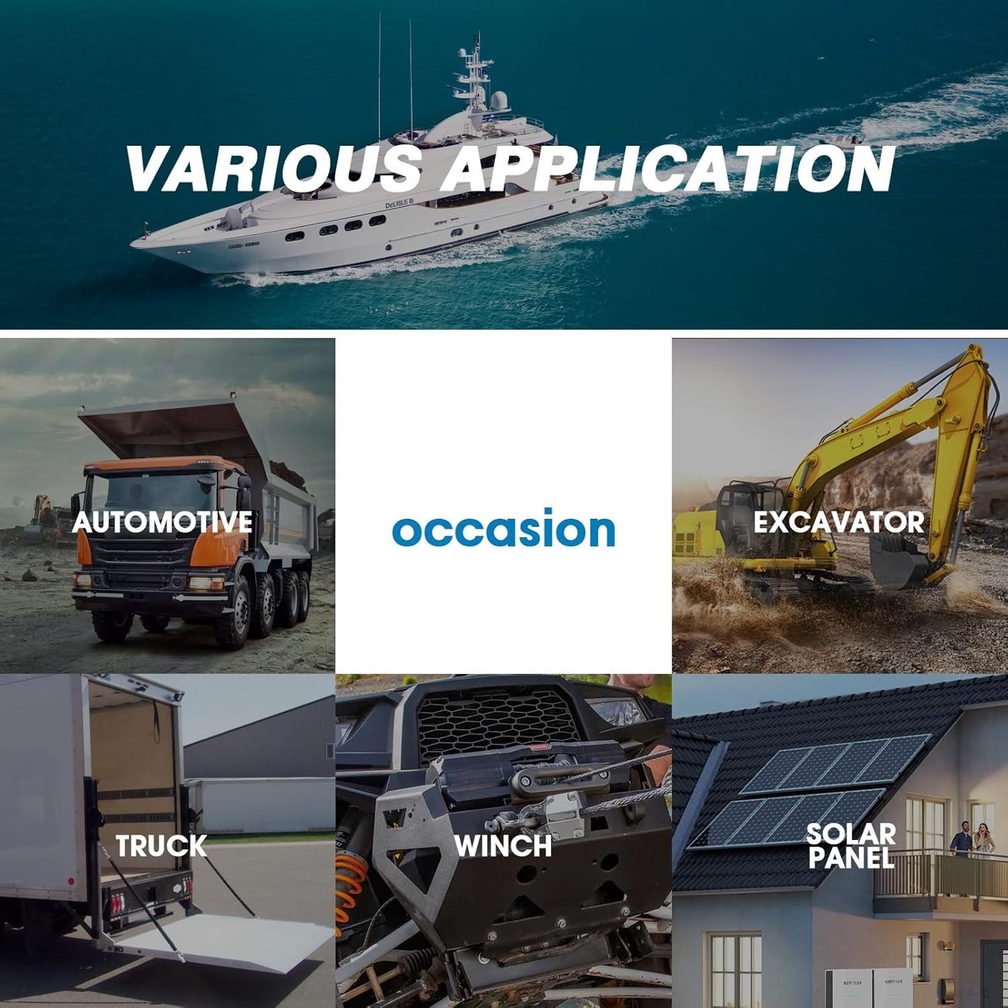 GLOSO Terminal Blocks Double Row Stainless 11 mm Pitch TBC, Marine Grade, 12-22 AWG Cu, 25A/300V - 1 Pack, 10 Poles