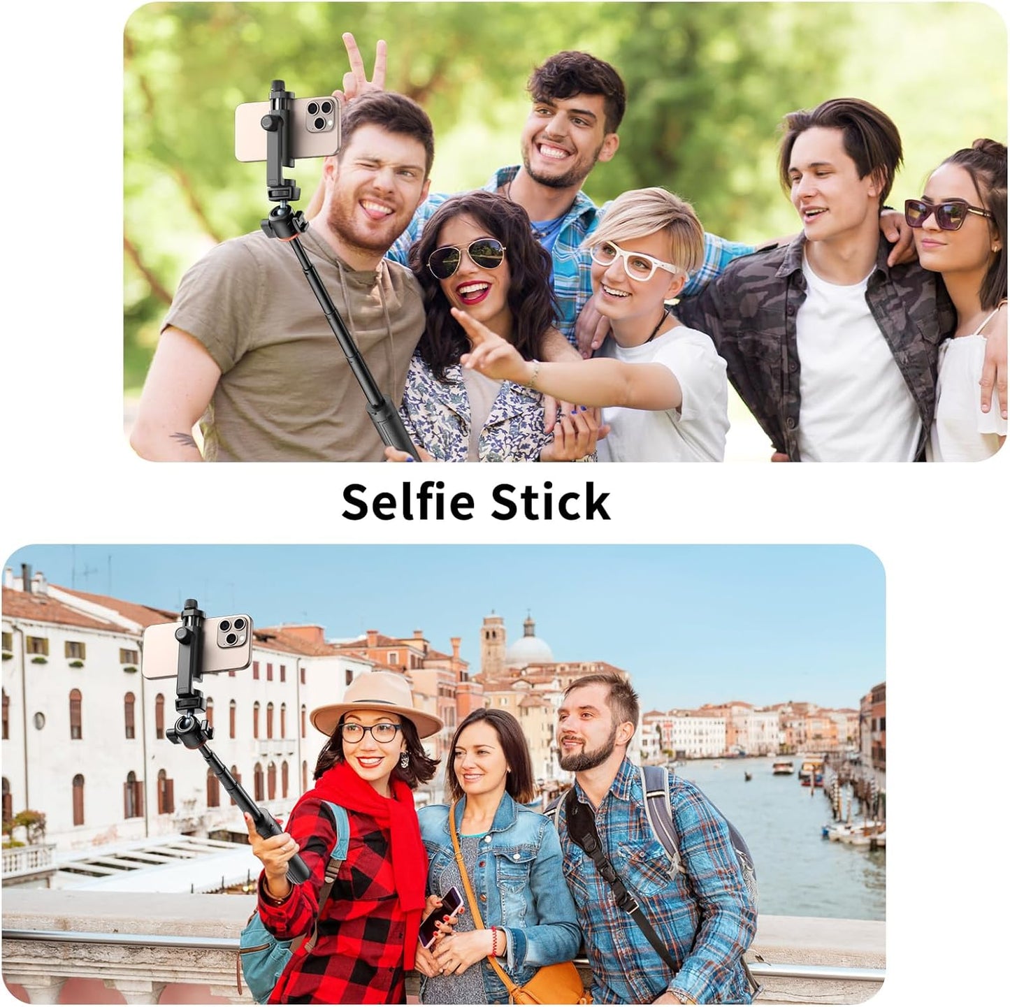 VRIG Smartphone Tripod Mount Adapter with 1/4 inch Screw Cold Shoe, Vertical and Horizontal Phone Holder Rotatable Bracket, Adjustable Clip for iPhone, Android, Selfie Stick, Camera Tripod Stand