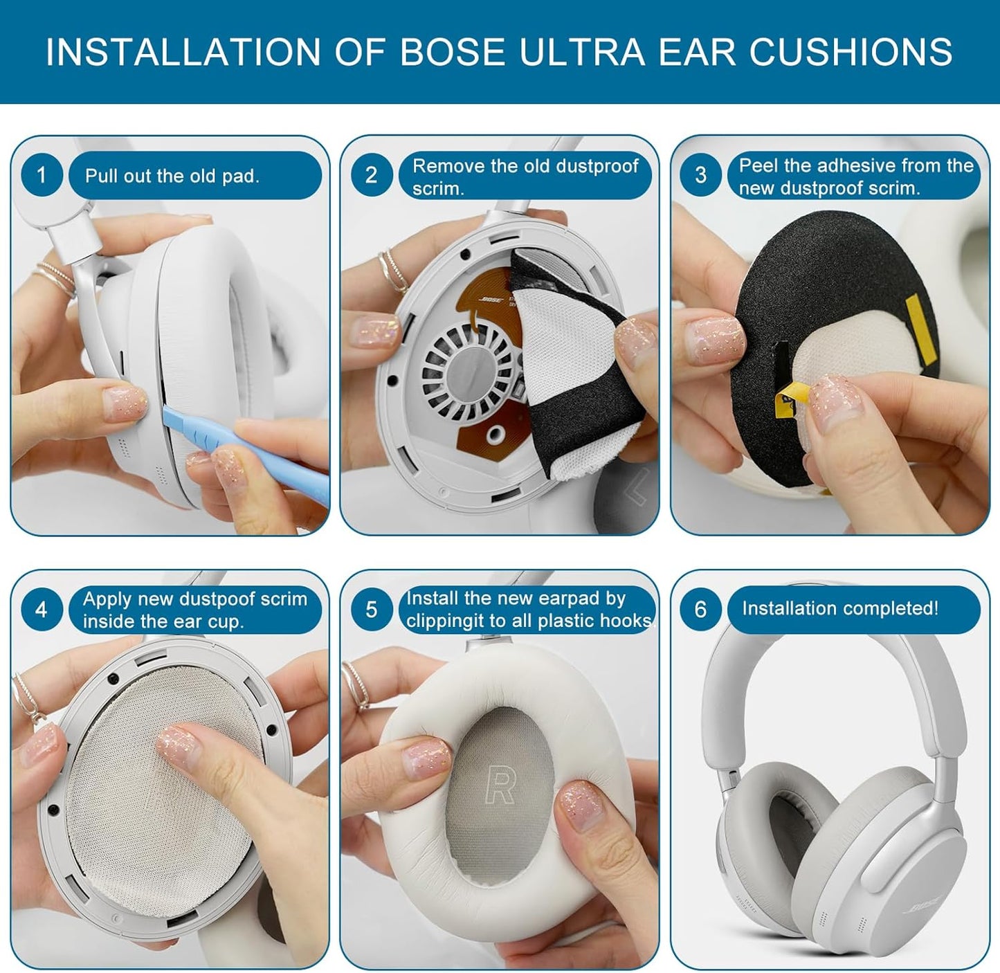 GEVO Earpads Replacement for Bose QuietComfort Ultra (QC Ultra), Replacement Ear Pads with Upgraded Comfortable Protein Leather and Memory Foam,Sandstone