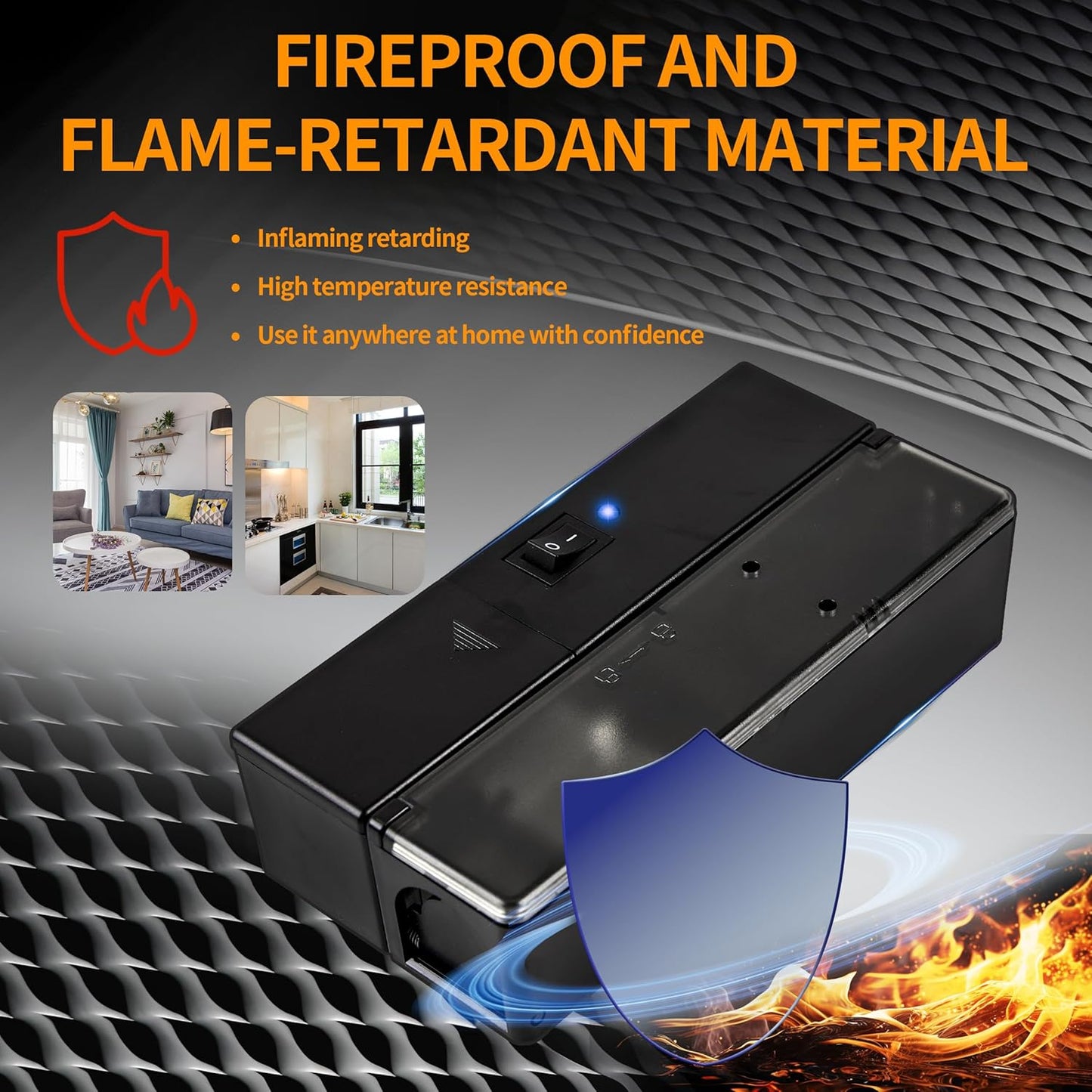 GSS Electric Mouse Trap,Smart Electronic Mouse Trap,Escape-Proof Design Mice Traps,Battery Powered with Alert Light