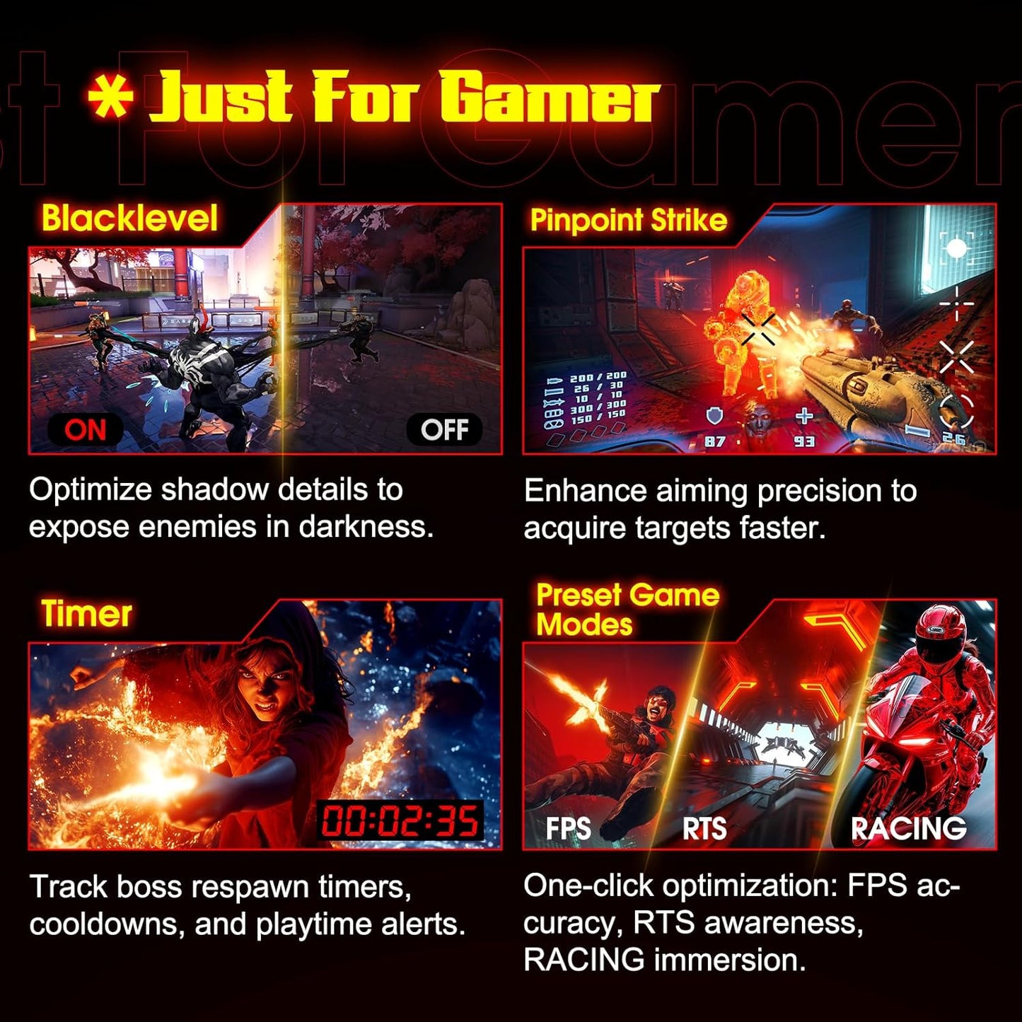 SANSUI 34 Inch 3440x1440P 240Hz Ultrawide UWQHD Gaming Monitor,21:9 2K Curved Monitor 1500R,Fast VA, PIP/PBP,AI Crosshair,AIPQ(Visual Enhance),MPRT 1ms,HDR,HDMI2.1 * 2,DP1.4 * 2(DP Cable Included)