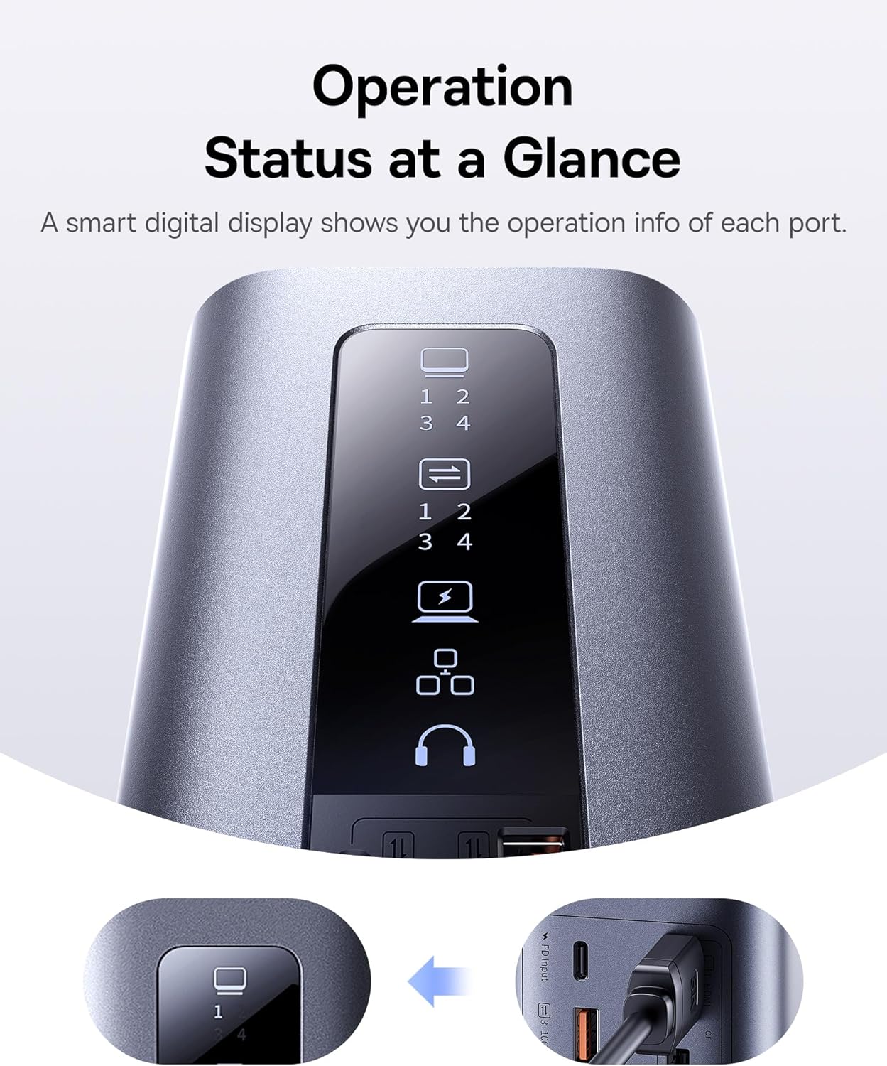 Baseus Laptop Docking Station, 11 in 1 Triple 4K Display HDMI/DP, 10Gbps USB A/C Fast Data, PD 100W, Ethernet, Audio, USB C Docking Station for Windows/Dell/HP/Lenovo/Asus/Acer/Mac (Include Charger)