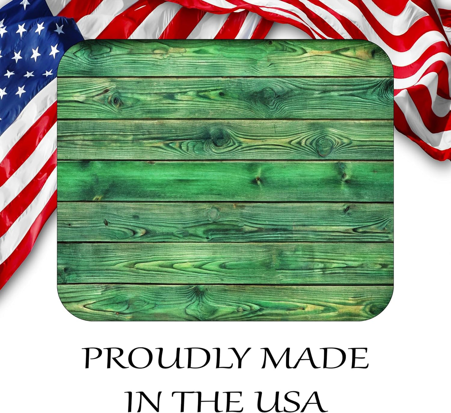 Green Wood Decorative Colorful Mouse Pad Mat Mousepad for Desk Computer Laptop PC Gaming Home or Office Gift (Green Wood MP28)