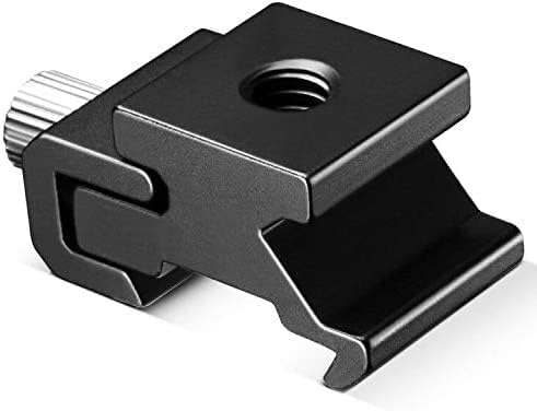 SLOW DOLPHIN 6 Pieces 1/4 Inch Hot Shoe Mount Adapter and 1/4"-20 Screw Thread Cold Shoe Flash Stand Adapter for DSLR Camera Rig, Camera Flash Shoe Mounts for Tripod