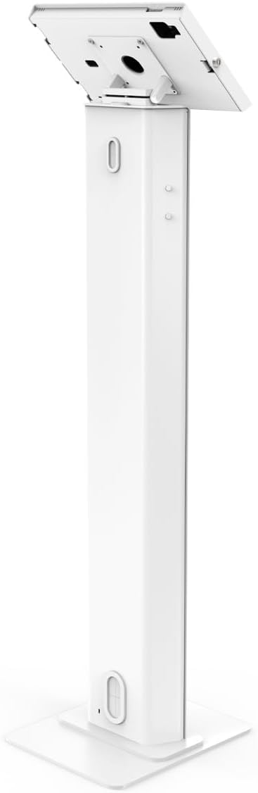 Compulocks iPad Pro M4 11" (2024) Apex Enclosure Brandable Floor Stand – Secure Tablet Display Stand, Kiosk Mount, Stand for Touchscreen Tablets, Digital Signage, POS Display - White