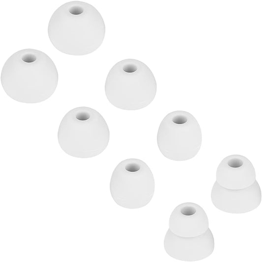 Earbud Tips Replacement Earbud Tips Earbud Replacement Tips Headphones Replacement Ear Pads Ear Tips for Earbuds Compatible with Powerbeats Pro Beats Wireless Earphone Headphones 4 Pairs (Light Grey)