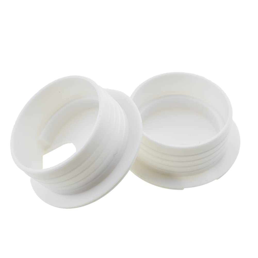 HAHIYO 2Pcs 1.5Inch/38mm White ABS Plastic U-Shaped Desk Grommet Wire Grommet Cable Management Cord Hole Cover Desk Wire Hole Insert Wire Organizer for Computer Office Home School Equipment Systems