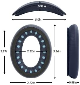 Ear Pads Replacement Headband Cushion Foam for Bose QuietComfort 35 45 (QC35 QC45) Headphones Accessories Easy to Install (Dark Blue)