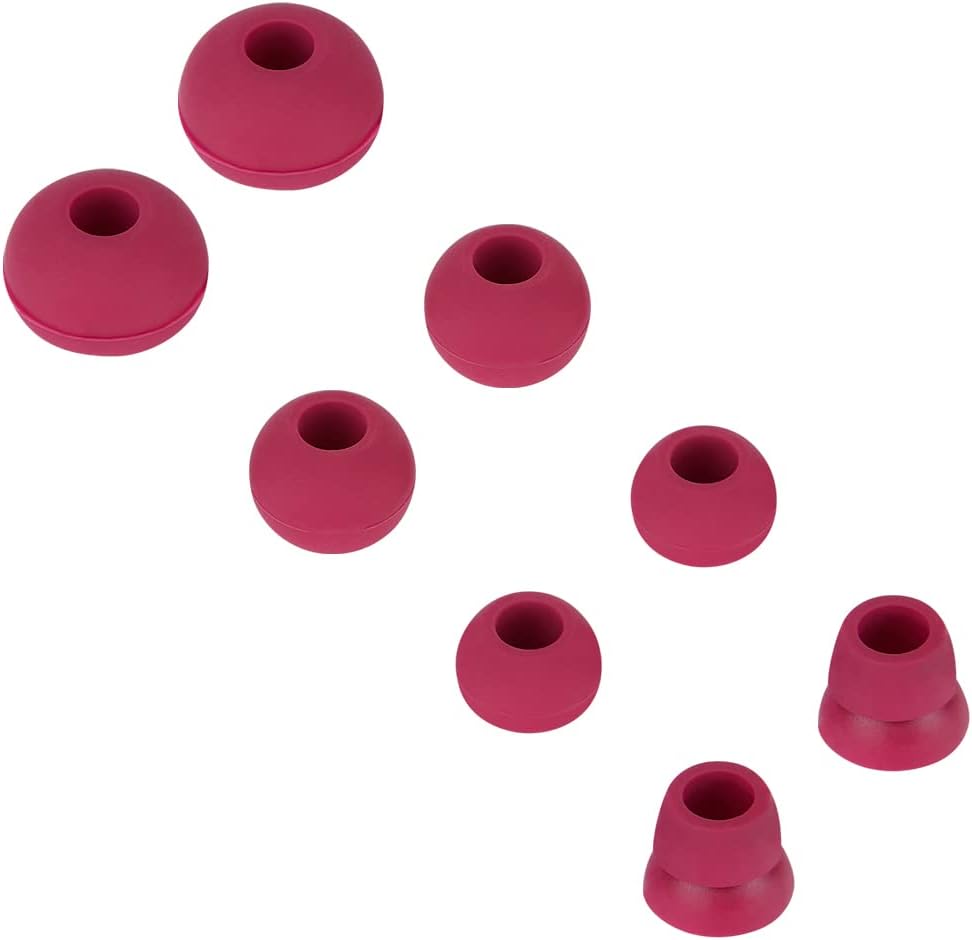 4 Pairs Earbud Replacement Tips Silicone Earbud Tips Compatible with Powerbeats 1/2/3 Wireless Beats by Dre Headphones,S/M/L and Double Flange