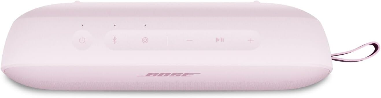 Bose SoundLink Flex Portable Bluetooth Speaker (2nd Gen), Portable Outdoor Speaker with Hi-Fi Audio, Up to 12 Hours Battery Life, Waterproof and Dustproof, Petal Pink - Limited Edition Color