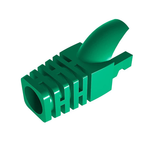 50 Pcs Cat5 Cat5E Cat6 Strain Relief Boot, RJ45 Plug Connector Cover Modular Network Plug Connector Cap Cable Connector Boots, Green