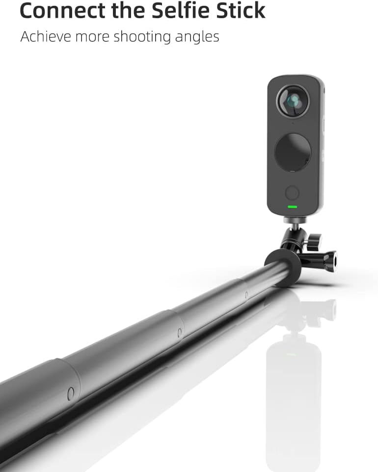 Aluminum 360 Degree Rotation Camera Mount, 1/4 Screw Adjustable Adapter Mount, Compatible with GoPro Hero 12/11/10/9/8/7, DJI, Sony, Xiaomi yi and Other Action Cameras