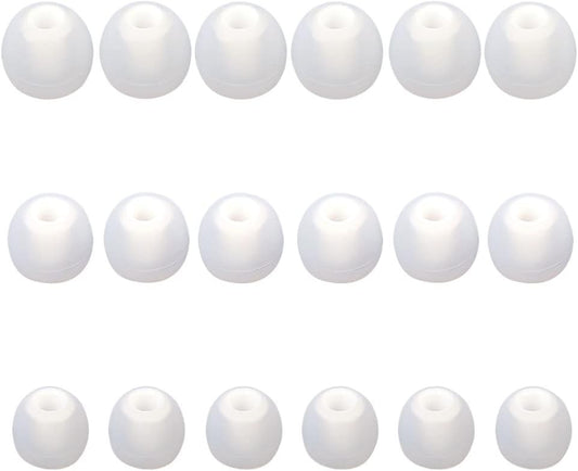 Earbud Replacement Tips Silicone Earbud Tips Ear Bud Covers Fit Most in-Ear Earbuds(Inner Hole 3.8mm -5.1mm) Headphone Ear Tips 9 Pairs S M L
