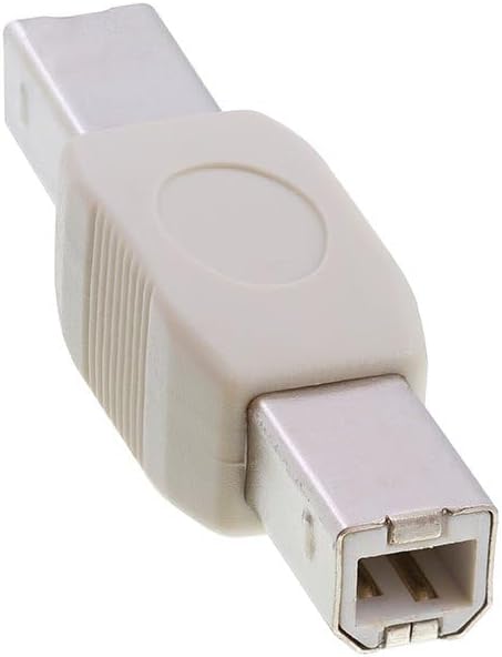 Cmple - [10 Pack USB B to B Adapter USB 2.0 Male to Male Coupler Plug to Plug Connector Converter for Printer Scanner HDD External Hard Drive