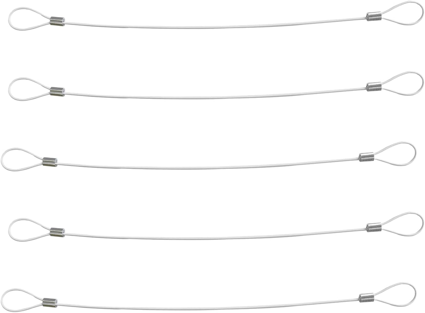 Cable Tethers 15 Pack with Crimping Tool (12 Inches, White), Adjustable Security Cable Look, Universal DIY Adapter Tethering Ties Kit for Computer Cord, Pre-Assembled, Tamper-Resistant