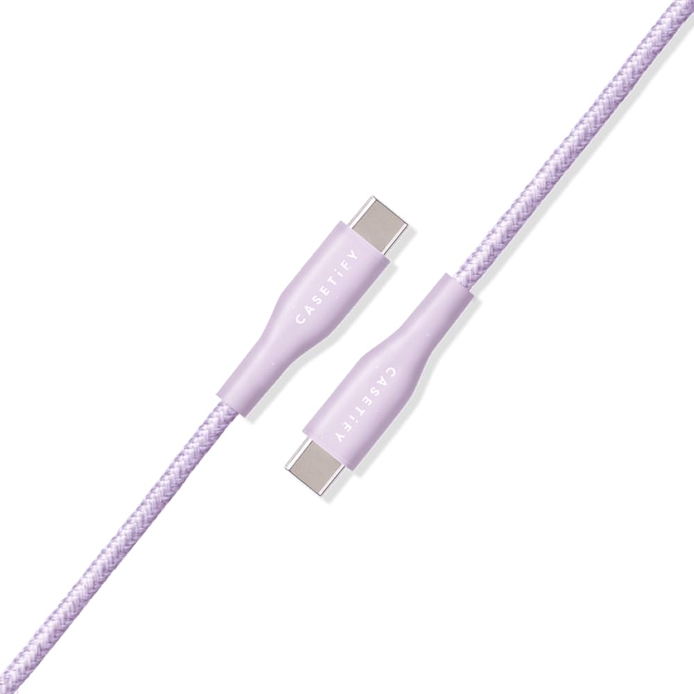 CASETiFY Powerthru USB-C to USB-C Cable (2m/6.6ft) - Lavender
