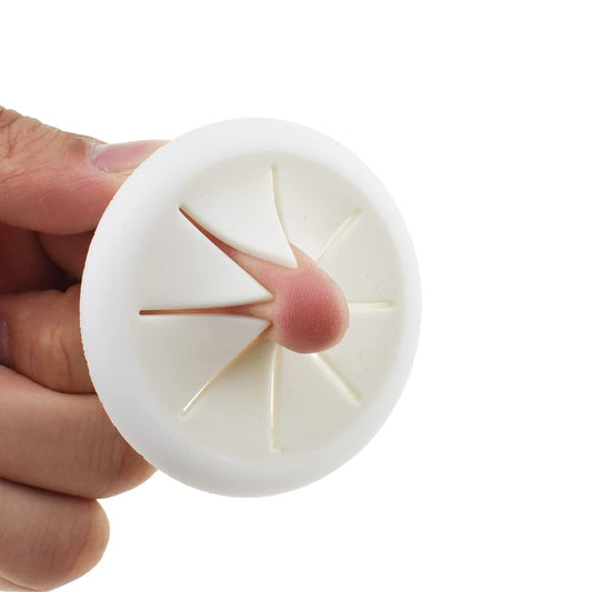 HAHIYO 2Pcs 2Inch/50mm White ABS Plastic Eight-petaled Desk Grommet Wire Grommet Cable Management Cord Hole Cover Desk Wire Hole Insert Wire Organizer for Computer Office Home School Equipment Systems