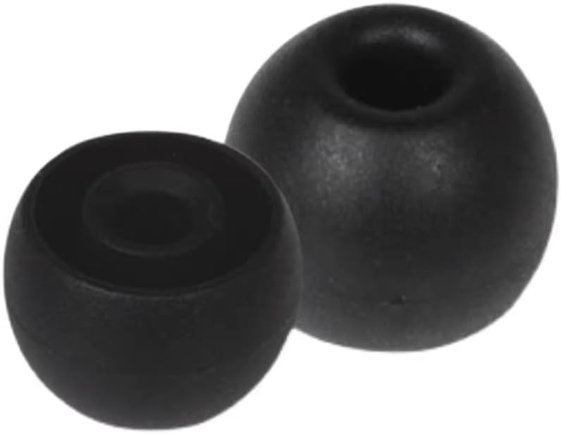 8 Pairs Replacement Silicone Earbuds Tips for Powerbeats Pro & Beats Flex/BeatsX Headphones, 4 Sizes Soft Flexible Noise Reduction Eartips Compatible with Beats Flex Earbuds Replacement Tips (Black)