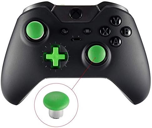 eXtremeRate 8 in 1 Green Metal Magnetic Thumbsticks Analog Joysticks for Xbox One, for Xbox Series X|S and PS4 Controller with T8H Cross Screwdrivers