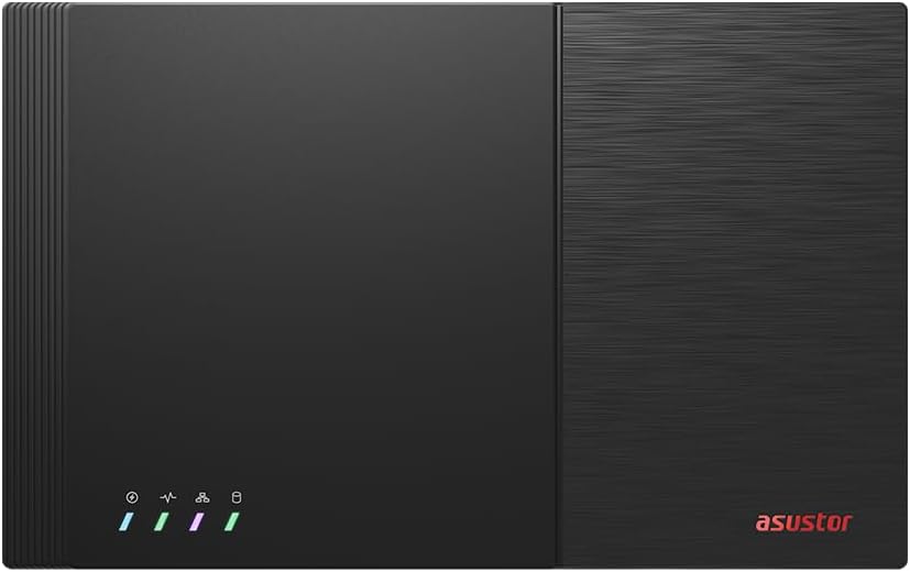 Asustor Flashstor 6 FS6706T - 6 Bay All-SDD NAS Storage, Quad Core 2.0GHz, Dual 2.5GbE Ports, 4GB RAM DDR4, Computer Network Attached Storage with 6 x 4TB NVMe SSD