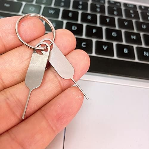 6 Pack Eaglewireless Universal Sim SD Card Tray Opening Security Door Bell Reset Removal Tool Eject Pin for iPhone Google Pixel Samsung Motorola Phones (Pack of 6, Key Ring is not Included)