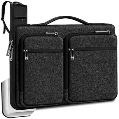 ZINZ Laptop Case 17 17.3 inches Sleeve Slim Briefcase Spill-Resistant Handbag for Most Popular 17" 17.3" Notebooks，B01K01