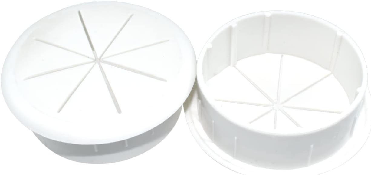 Aifeier ET 2-3/8 Inch (60mm) Flexible Desk Grommets Wire Cord Hole Cover Cable Organizer for Desktop Equipment Wiring Management and Protection