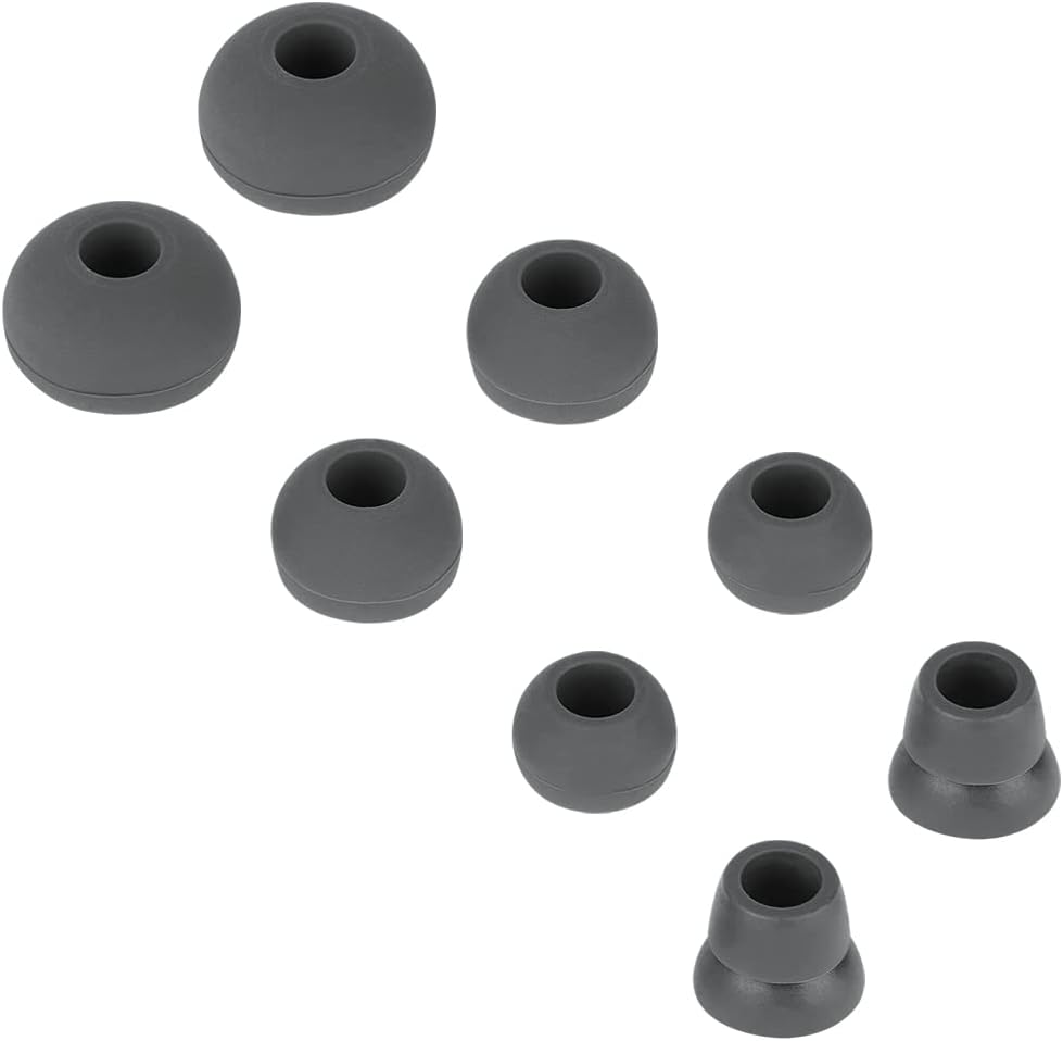 4 Pairs Silicone Ear Tips Earbuds Replacement Tips Earbuds Cap Eartips Tips Compatible with Powerbeats 1/2/3 Wireless Beats by Dre Headphones