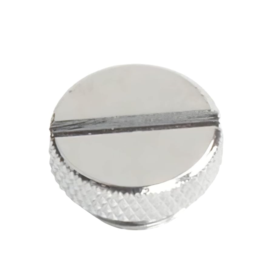 Dracaena.io 12 Pack G1/4" Thread, Thin Water Stop Plug Fitting with Coin Slot for Computer Water Cooling System, Durable Brass/Copper Material, Silver