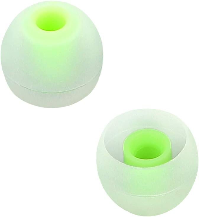 Brandless Earbud Tips Replacement - 9 Pairs SML, SENSO, TOZO, Sony Compatible, Soft Silicone, Black, Green, Blue