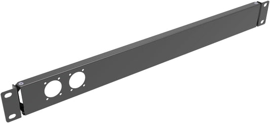 1U Hinged Rack Panel 2D XLR HDMI Audio Rack Mount Panel for 19 inches Rack Mount (2D)