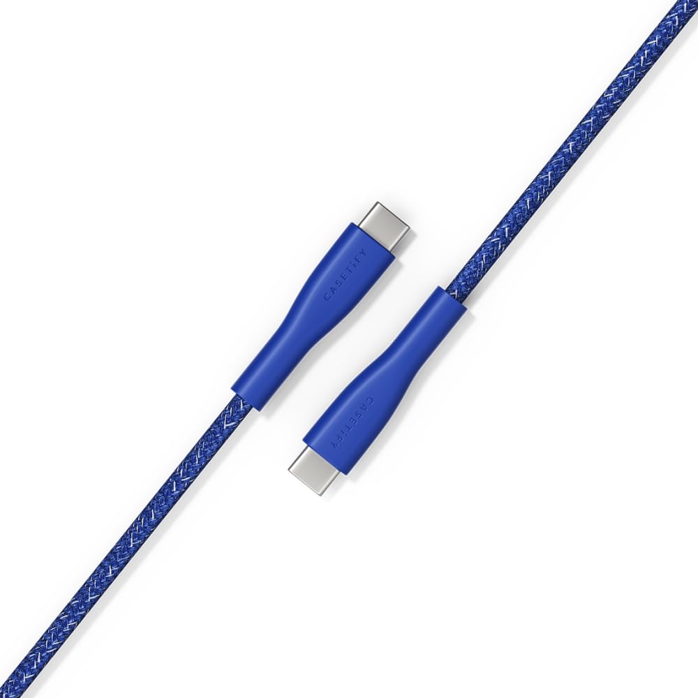 CASETiFY Powerthru USB-C to USB-C Cable (1m/3.3ft) - Meter - Cobalt Blue