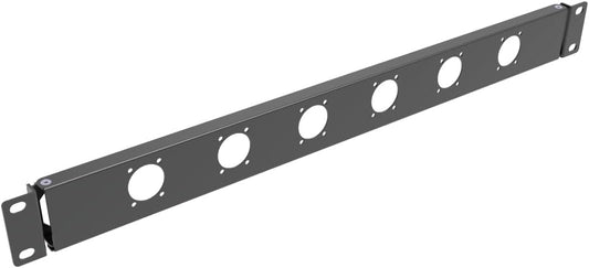 1U Hinged Rack Panel 6D XLR HDMI Audio Rack Mount Panel for 19 inches Rack Mount (6D)