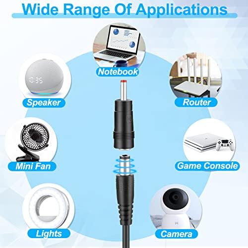 FARSENSE USB C to DC Adapter,Barrel PD Trigger Cable(3.3ft) with Type C Male to Femal/USB A to USB C/3.5x1.35mm Tips/,USB to DC Power Cable can Switching and LED Display Voltage