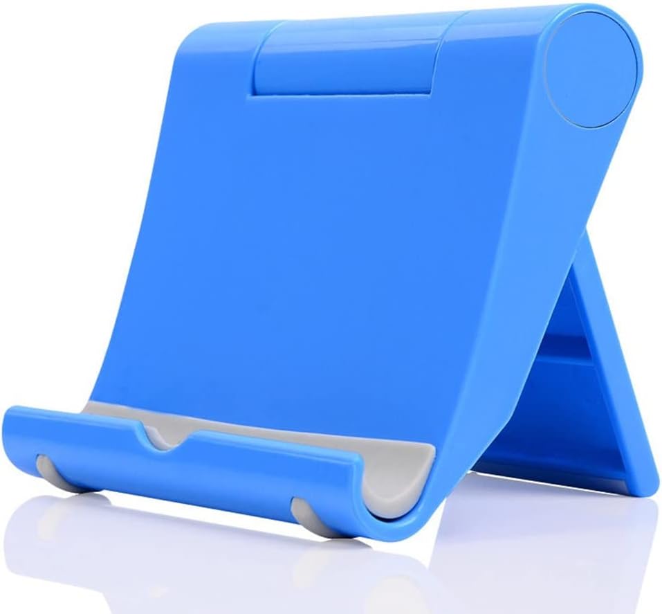 Adjustable Foldable Cell Phone Stand for Desk, Compatible with Most Devices, 1.5 Ounces, Blue