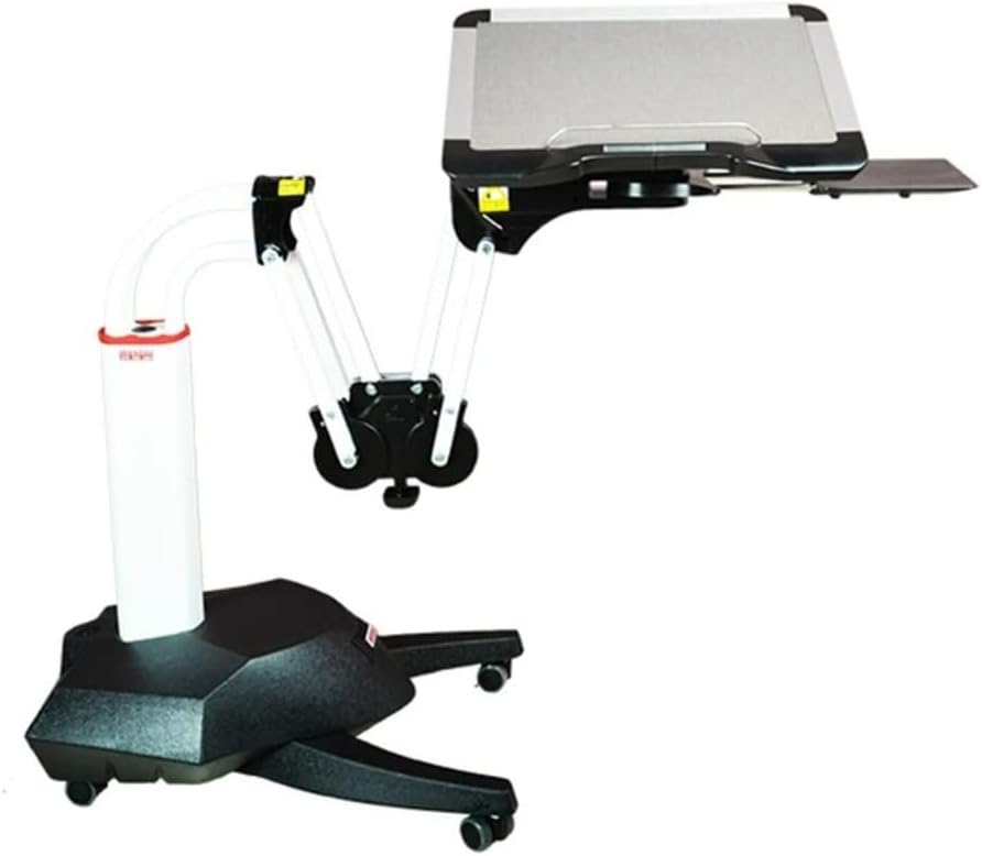 Versatile Rolling Laptop Desk - Portable Bed Table for Home, Office, School, and Medical Use - Adjustable Height Laptop Stand for Bed and Writing - Convenient Lap Desk Solution