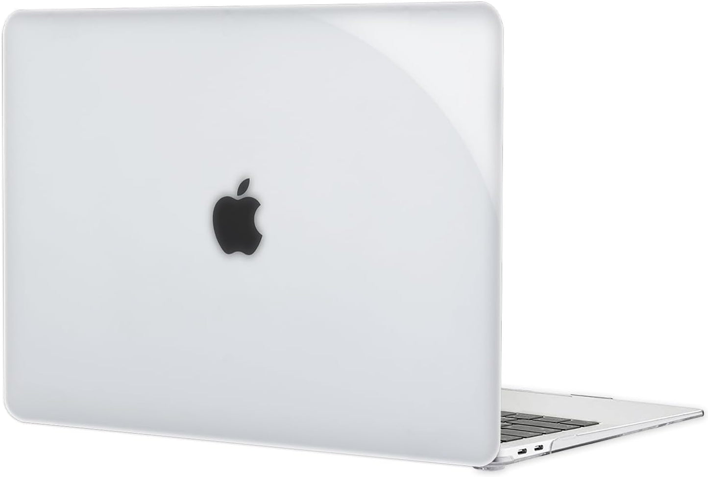 Crystal Clear Case for MacBook Pro 13 inch M2 M1 A2338 A2289 A2251 A2159 A1989 A1706 2023-2016 Release with Touch ID, 6 in 1 Plastic Hard Shell&Keyboard Cover&Screen Protector&Webcam Cover,Transparent