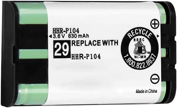 HHR-P104 NI-MH Rechargeable Battery for Panasonic 3.6V 830mAh AAA Battery for Cordless Phones