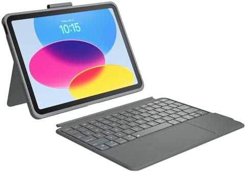 iPad 10th Generation Keyboard Case: Bluetooth Rechargeable Magic-Style Keyboard Folio with Built-in Trackpad, Backlit Keys, Magnetically Detachable Two-Piece Design for iPad 10th & 11th (A16, 2025)
