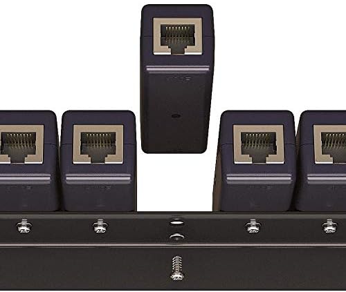 Ethernet Surge Protector 19" RackMount (16 Port) PoE+ Gigabit (Server Rack Mount 1U) -Gas Discharge Tube -RJ45 Lightning Suppressor -LAN Network CAT5/CAT6 Thunder Arrestor GbE 1000 Mbps -Tupavco TP316