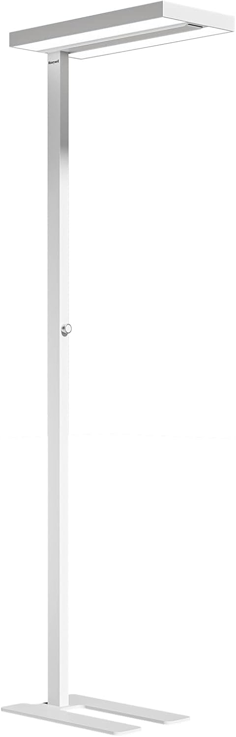 Honeywell LED Floor Lamp Modern - 02E Pro Sunturalux™ Eye Caring Standing Light, 10040LM Dimmable Reading Tall Lampara for Home Office Living Room Bedroom,100W,4000K Natural Daylight