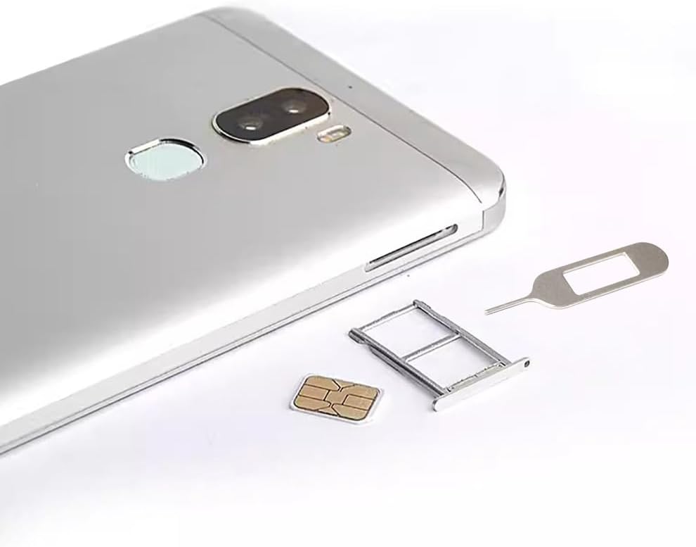 4 Pcs SIM Card Removal Openning Tool Tray Eject Pins Needle Opener Ejector Compatible with All iPhone Apple iPad HTC Samsung Galaxy Cell Phone Smartphone Watchchain Link Remover (Style F)